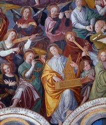 Il concerto degli angeli, 1534-36 (dettaglio)